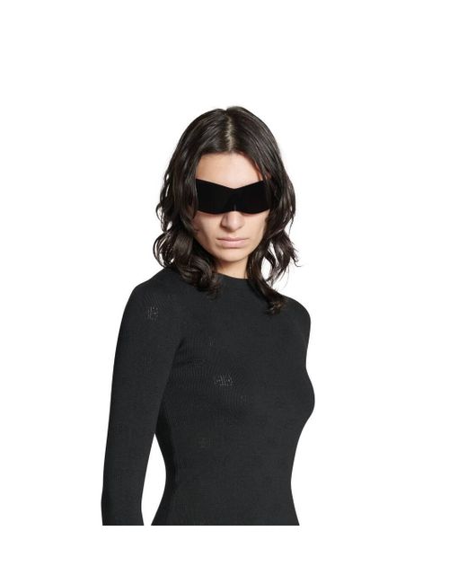 Balenciaga Black Long-Sleeve Knit Sweater