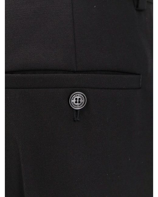 Balenciaga Black Baggy Tailored Trouser