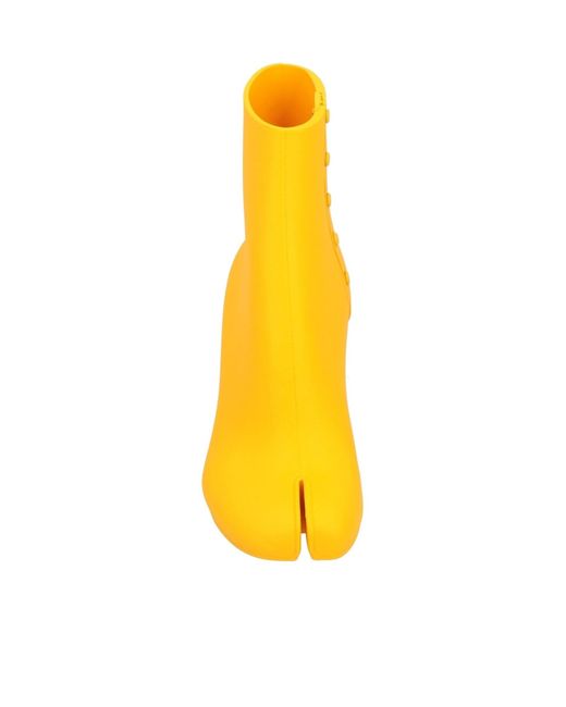 Maison Margiela Yellow Minimalist Ankle Boots