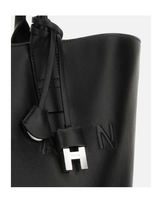 Hogan Black Small Address Shopping Bag