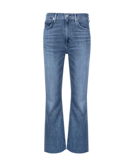 Citizens of Humanity Blue Isola Cropped Jeans