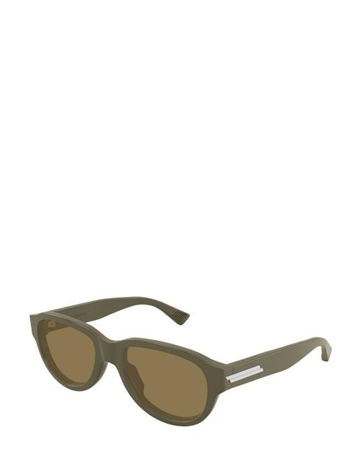 Bottega Veneta Green Eyewear Classic Aviator Sunglasses for men