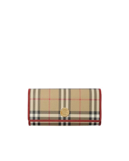Burberry Natural Check Continental Wallet