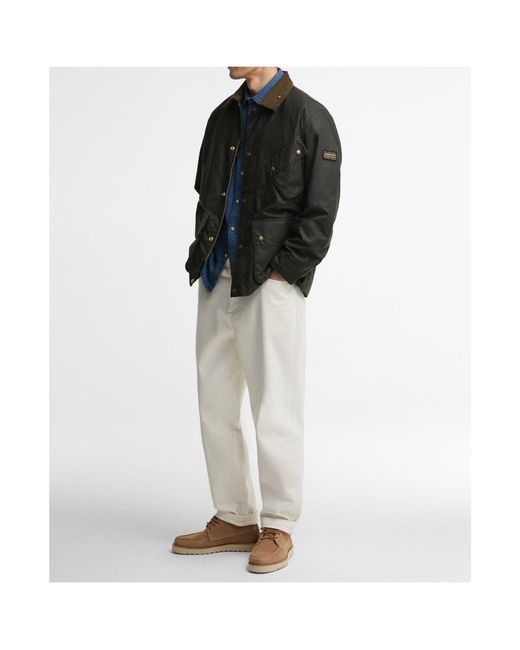 Barbour Black Stand Collar Utility Jacket for men