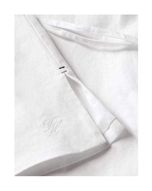 Tommy Hilfiger White Wrap-Style Sleeveless Blouse