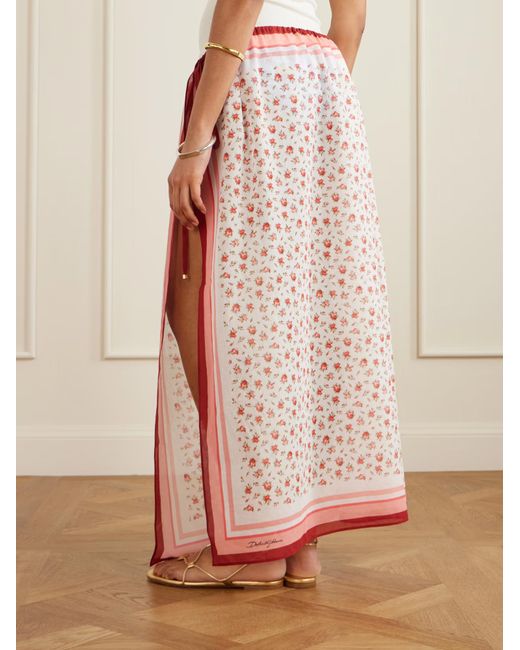Dolce & Gabbana Pink Floral-Print Sarong