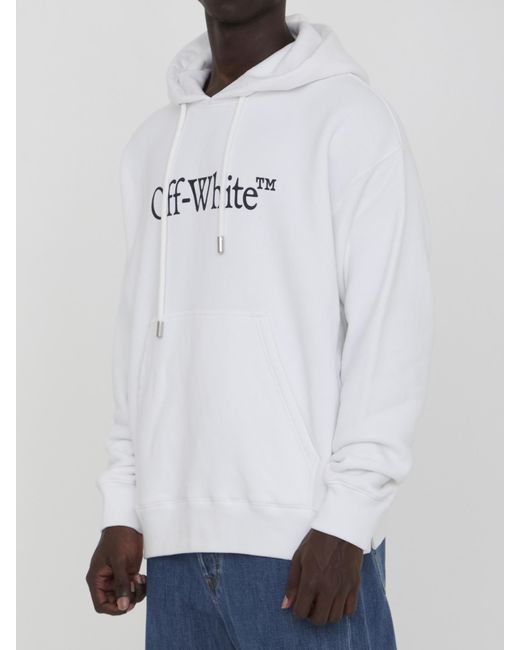 Off-White c/o Virgil Abloh White Big Bookish Skate Drawstring Hoodie for men