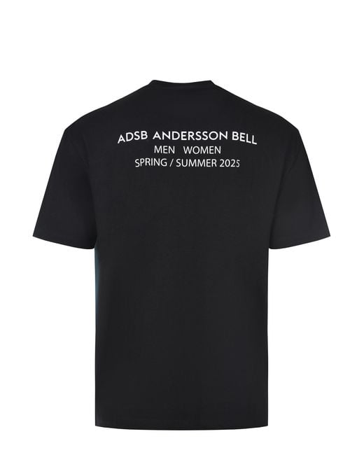 ANDERSSON BELL Blue Graphic Print T-Shirt for men