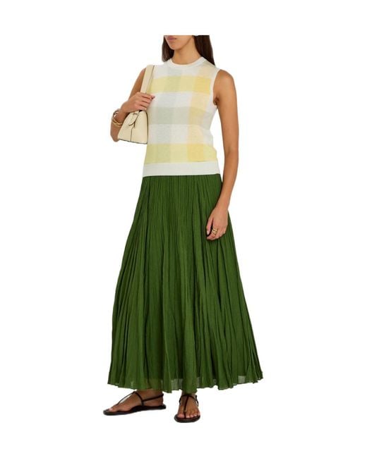 Vince Green Comfortable Cotton Blend Dress