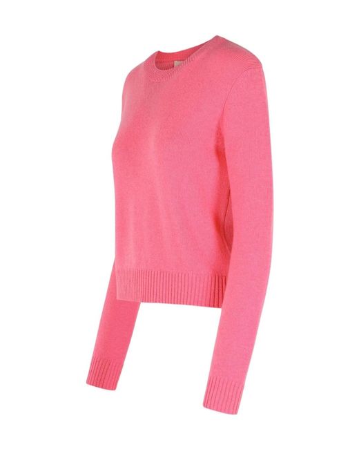 Lisa Yang Pink Ribbed Cashmere Sweater