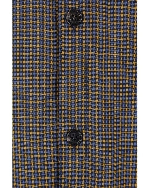 Valentino Gray Logo Plaque Button-Up Jacket for men