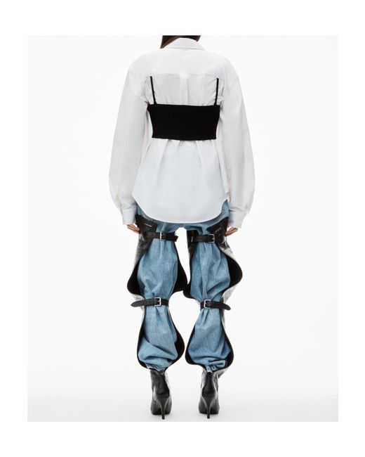 Alexander Wang White Twin Set Shirt Top