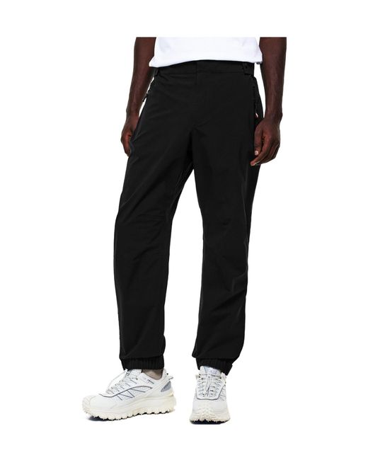 Moncler Black Technical Jogger Trousers for men