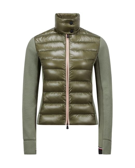 Moncler Green High Neck Quilted Jacket