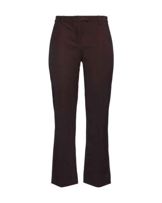 Max Mara Purple High-Waisted Dark Bootcut Trousers