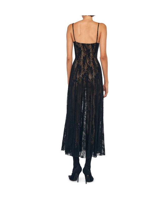 Norma Kamali Black Underwire Midcalf Dress