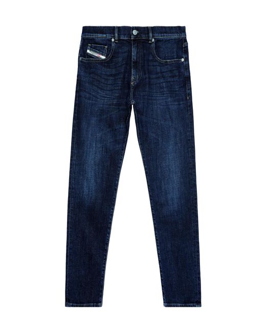 DIESEL Blue Stretch Jeans for men
