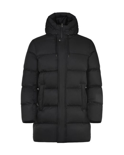 Herno Black High Collar Down Jacket for men