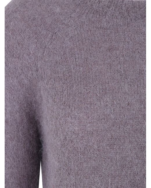 Baserange Purple Round-Neck Sweater