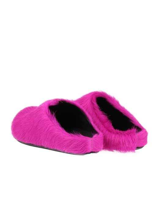 Marni Purple Solid Color Mules