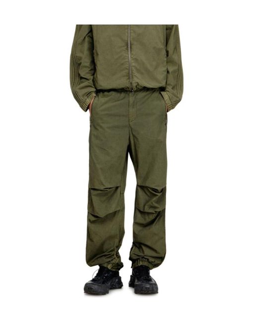 DIESEL Green P-Stitch Cargo Joggers for men