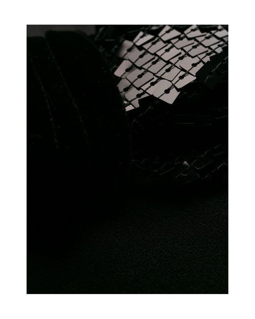 Saint Laurent Black Sequinned Maxi Dress