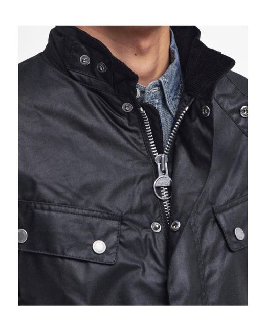 Barbour Black Tourer Duke Wax Jacket for men