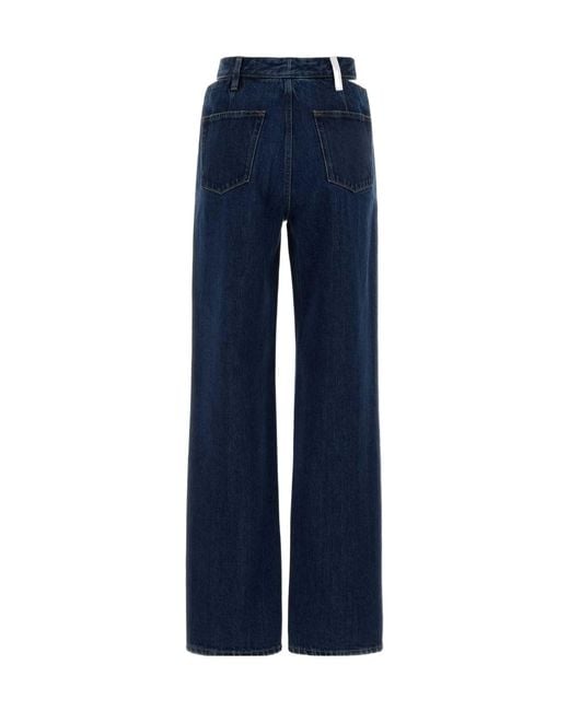 Jil Sander Blue Belt Loops Jeans