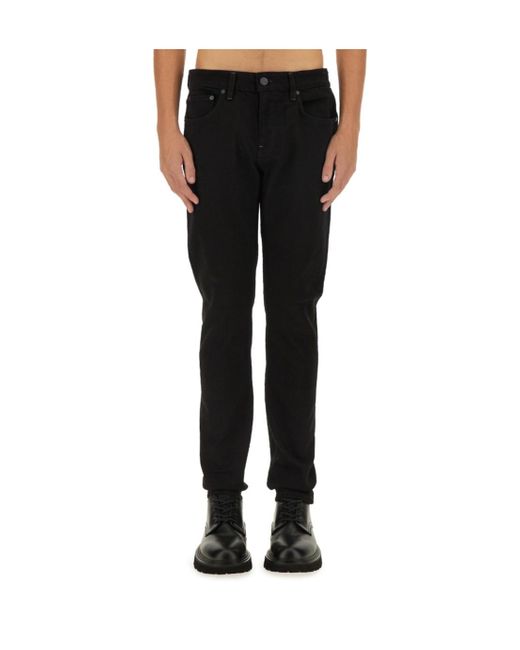 Pt Pantaloni Blue Pt Torino Swing Low-Rise Straight-Leg Jeans
