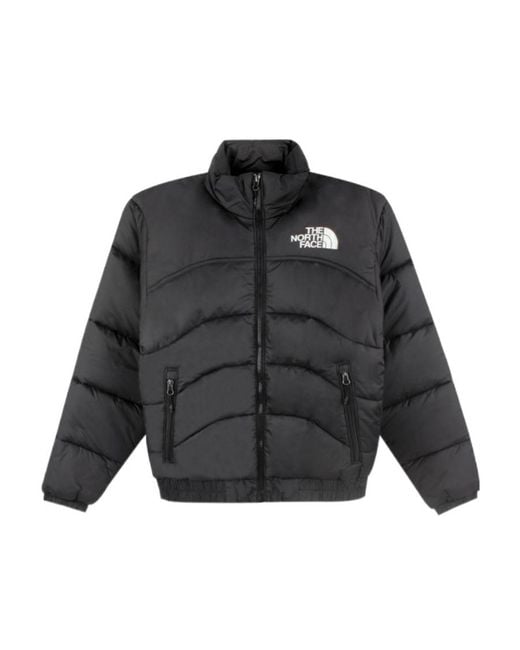 The North Face Brown Zipped Padded Jacket for men