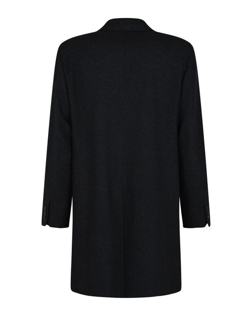 Canali Black Single-Breasted Coat for men