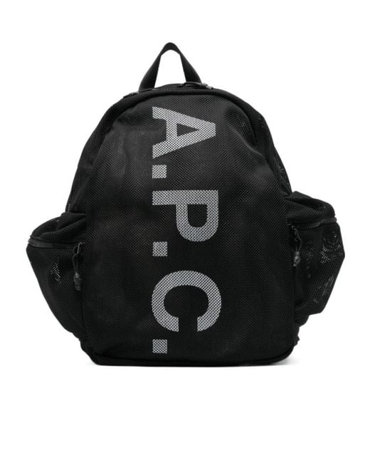 A.P.C. Black Tech Rebound Backpack for men