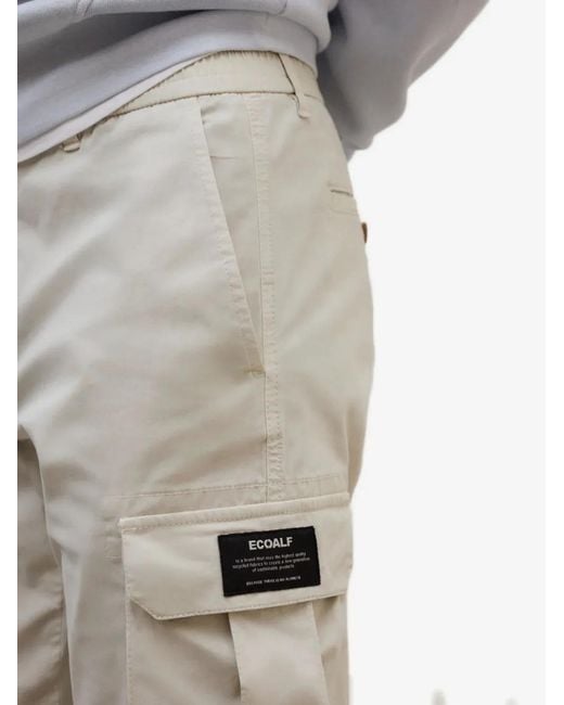 Ecoalf Gray Belt Loop Cargo Pants for men