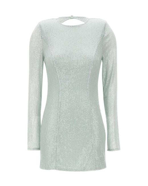 ROTATE BIRGER CHRISTENSEN Blue Backless Dress