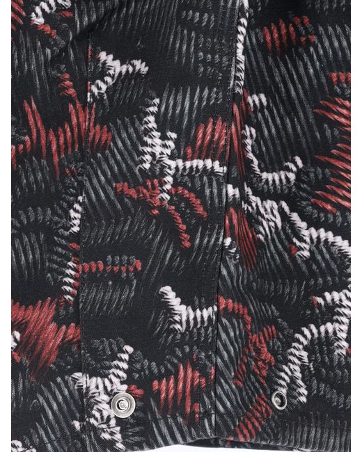 PDF CHANNEL Gray Pdf Abstract Print Wide-Leg Pants for men