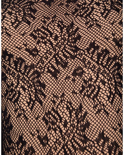 Balenciaga Brown Lace Long-Sleeve Top