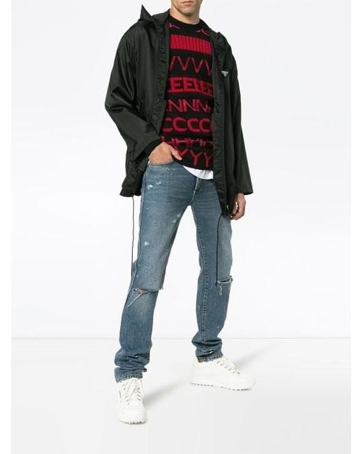 Givenchy Red Alphabetical Sweater for men