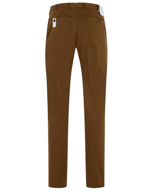 PT01 Brown Belt Loop Casual Pants for men