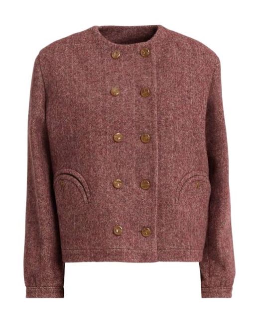 Blazé Milano Brown Queenie Wool Bolero Jacket
