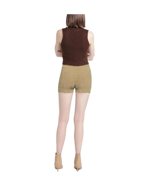 Jacquemus Natural Solid-Colored Knit Shorts