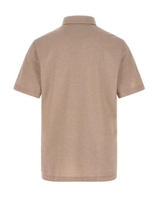 Brioni Brown Classic Polo Shirt for men