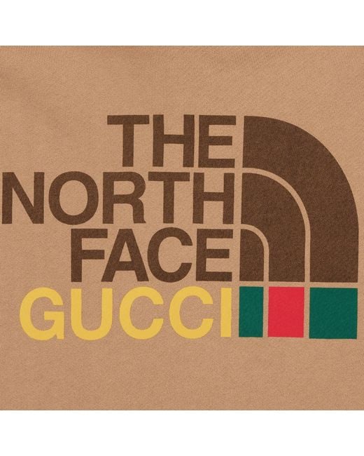 Gucci Natural X The North Face Logo Sweatshirt