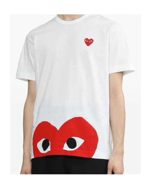Comme des Garçons White Short-Sleesleeved T-Shirt