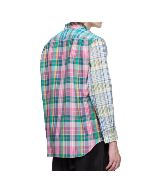 Comme des Garçons Blue Multi Tartan Shirt for men