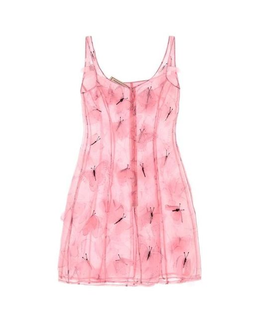 Blumarine Pink Sleeveless Mini Dress