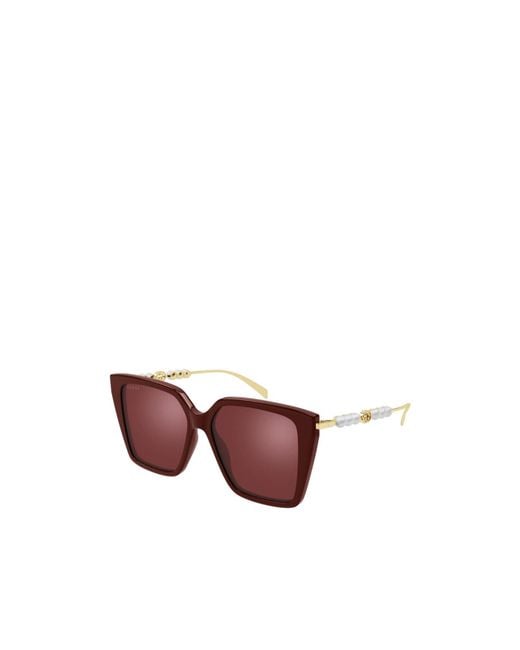 Gucci Purple Eyewear Square Frame Sunglasses for men