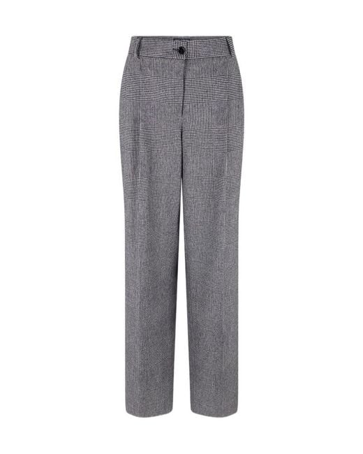 Dolce & Gabbana Gray Casual Pants With Belt Loops
