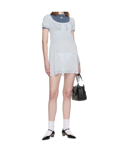 ShuShu/Tong White Short-Sleeved Dress
