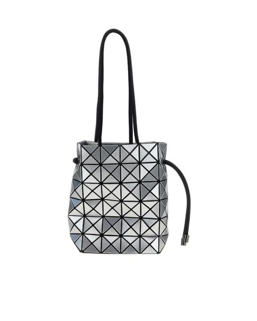 Issey Miyake White Drawstring Shoulder Bag