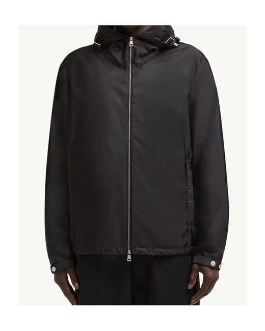 Moncler Black Remoray Zip Hooded Jacket for men